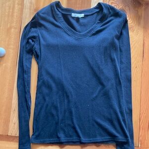 Basin and range medium, black ribbed long sleeve
